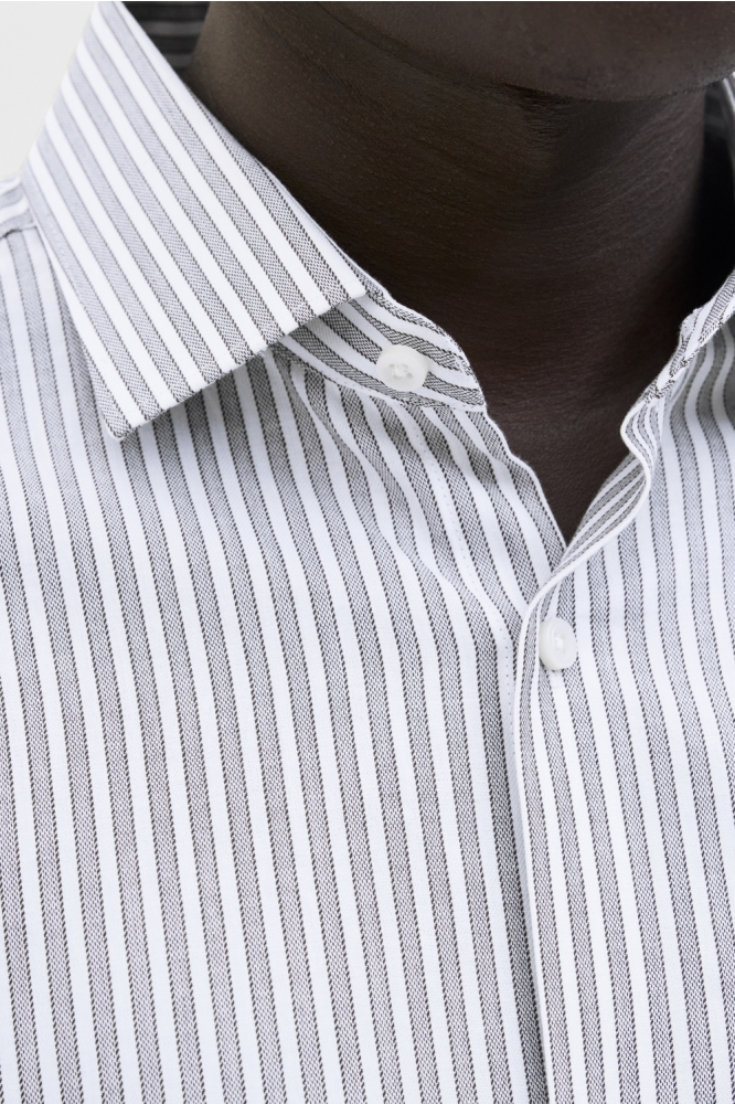 JPRBLAPARKER SHIRT L/S NOOS 12227385 BRIGHT WHITE/SLIM FIT